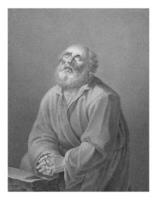 petrus, kristen avstå från, efter l. moriz, 1787 - 1852 foto