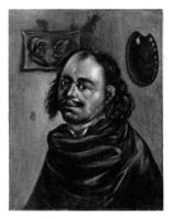 självporträtt av egbert skåpbil heemskerck, anonym, efter egbert skåpbil heemskerck jag, 1644 - 1750 foto