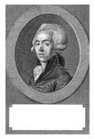 porträtt av jean-louis baudelocque, pieter de sto, efter le camus, 1788 - 1790 foto