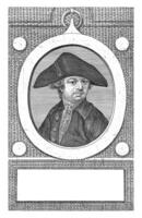 porträtt av jc schruers, jf de la ångra, 1787 foto