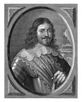 porträtt av de soldat gillis de hes, coenraet waumans, 1633 - 1673 foto