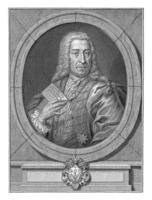 porträtt av dominicus jauna, pieter tanje, efter Josef schell, 1747 foto