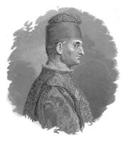 porträtt av filippo maria visconti, hertig av milano, francesco klerci, 1855 - 1865 foto