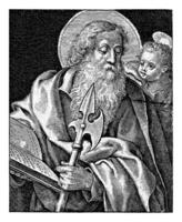 evangelist Matteus, antonie wierix ii, 1676 - 1719 foto