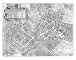 Karta av culemborg, hendrik jansz. verstraelen, 1715 - 1720 foto