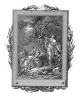 telemachus och mentor anlända på calypso's ö, jean-baptiste tilliard, efter charles Monnet, 1785 foto