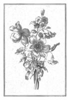 bukett av anemon och vinda, jean jacques avril jag, efter jean baptist monnoyer, 1754 - 1794 foto