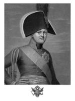 porträtt av alexander jag, tsar av Ryssland, antoine achille borgerlig de la richardiere foto