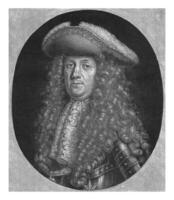 porträtt av cornelis trompa, Jacob gole, 1670 - 1724 foto