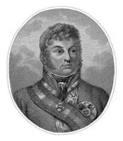 porträtt av Karl philip zu schwarzenberg, william av senus, 1783 - 1851 foto