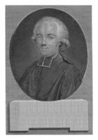porträtt av paul henri marron, pieter hendrik jonxis, efter andre pujos, 1786 foto