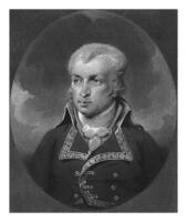 porträtt av allmän charles pichegru, charles howard hodges, 1795 foto