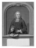 porträtt av daniel serrurier, pieter tanje, efter jan Maurits quinkhard, 1759 foto