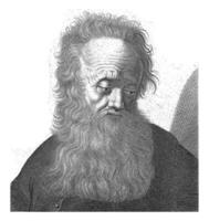 porträtt av diogenes av sinope, jerome David hänföras till, efter monogrammist rh uppfinnare, 1615 - 1647 foto