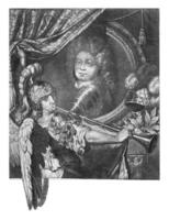 porträtt av Fredrik william av brandenburg, pieter schenk jag, 1670 - 1713 foto