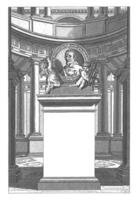 monument till kardinal francesco barberini, anonym, efter filippo gagliardi, 1642 foto