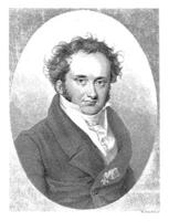 porträtt av Joseph von hormayr, tommaso benedetti, 1806 - 1863 foto