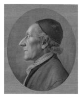 porträtt av johann kaspar lavater, william blake, 1787 - 1800 foto