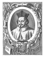 porträtt av carolus emmanuel vizanus, lorenzo tinti, c. 1636 - 1672 foto