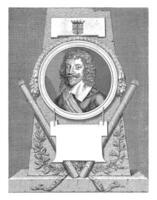 porträtt av henry duc de montmorency, johannes valdor ii, 1649 foto