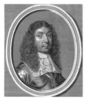 porträtt av franz augustin, räkna av waldstein, cornelis meyssens, 1670 - 1674 foto