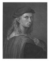 porträtt av bindo altoviti, Karl Barth, efter raphael, 1816 foto