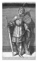 porträtt av willem jag, räkna av holland, philips galle hänföras till verkstad av, efter willem thibaut, 1578 foto