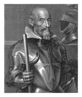 porträtt av lelio brancaccio, nicolaes Lauwers, efter anthony skåpbil dyck, 1619 - 1652 foto