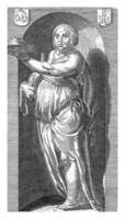 frosseri gula, Jacob matham, efter hendrick goltzius, 1593 foto