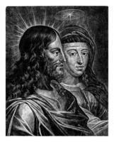 christ och Mary, jan thomas, 1658 foto