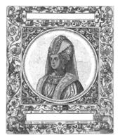 porträtt av de sultan cleone, theodor de bry, efter jean jacques boissard, 1596 foto