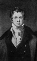 humphry davy, årgång gravyr. foto