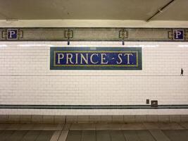 prins gata station - ny york stad foto