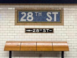 28: e gata station - ny york stad foto