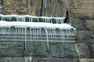 kall vinter- landskap foto