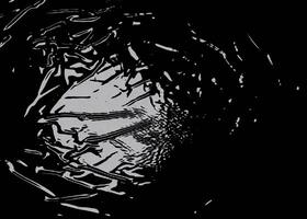 rynkig plast slå in textur på en svart bakgrund foto