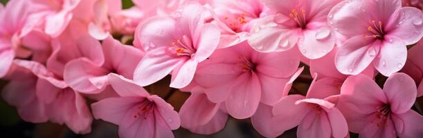 ai genererad en Foto av rosa blommor