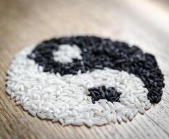 ris yin yang foto