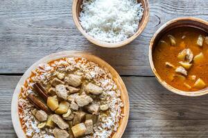 thailändsk massaman curry foto