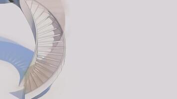 vattenfärg stil skiss av en spiral trappa med kopia Plats foto