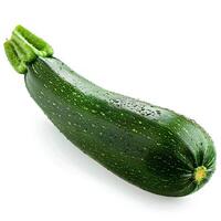 ai genererad zucchini isolerat på vit bakgrund med skugga. zucchini vegetabiliska isolerat. bebis märg topp se. zucchini platt lägga. organisk vegetabiliska foto