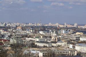 vår stadsbild av kiev, ukraina. foto