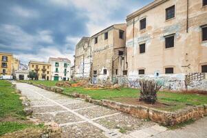 distrikt kalsa magione fyrkant i pelrmo Italien foto