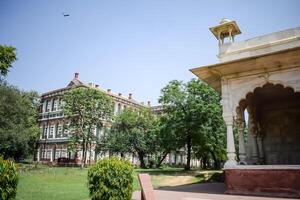 arkitektonisk detaljer av lal qila - röd fort belägen i gammal delhi, Indien, se inuti delhi röd fort de känd indisk landmärken foto