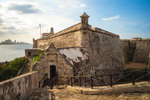 slott av de tre kungar av morro i Havanna, eller habana, kuba foto