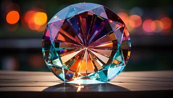 ai genererad skinande ädelsten Smycken speglar vibrerande färger, belysande lyx och elegans genererad förbi ai foto