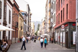 augusti 1, 2019. la laguna gammal stad Centrum i teneriffa, kanariefågel öar, Spanien foto