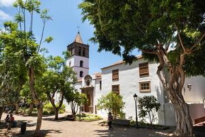 de gammal kyrka av de stad av icod de los vinos på de ö av teneriffa.kanarieöarna öar, Spanien foto