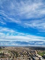 antenn se av central watford stad av England Storbritannien. Mars 3:a, 2024 foto