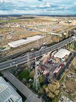 antenn se av central dagenham London stad av England Storbritannien. Mars 2:a, 2024 foto